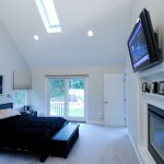 TV in bedroom wall mounted