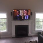 A simple curved TV install