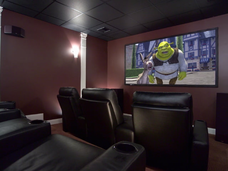 Home theater systems with surround sound